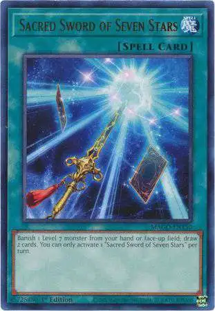 YuGiOh Maximum Gold Rare Sacred Sword of Seven Stars MAGO-EN150