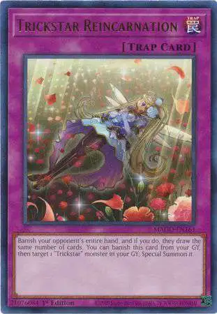 YuGiOh Maximum Gold Rare Trickstar Reincarnation MAGO-EN161