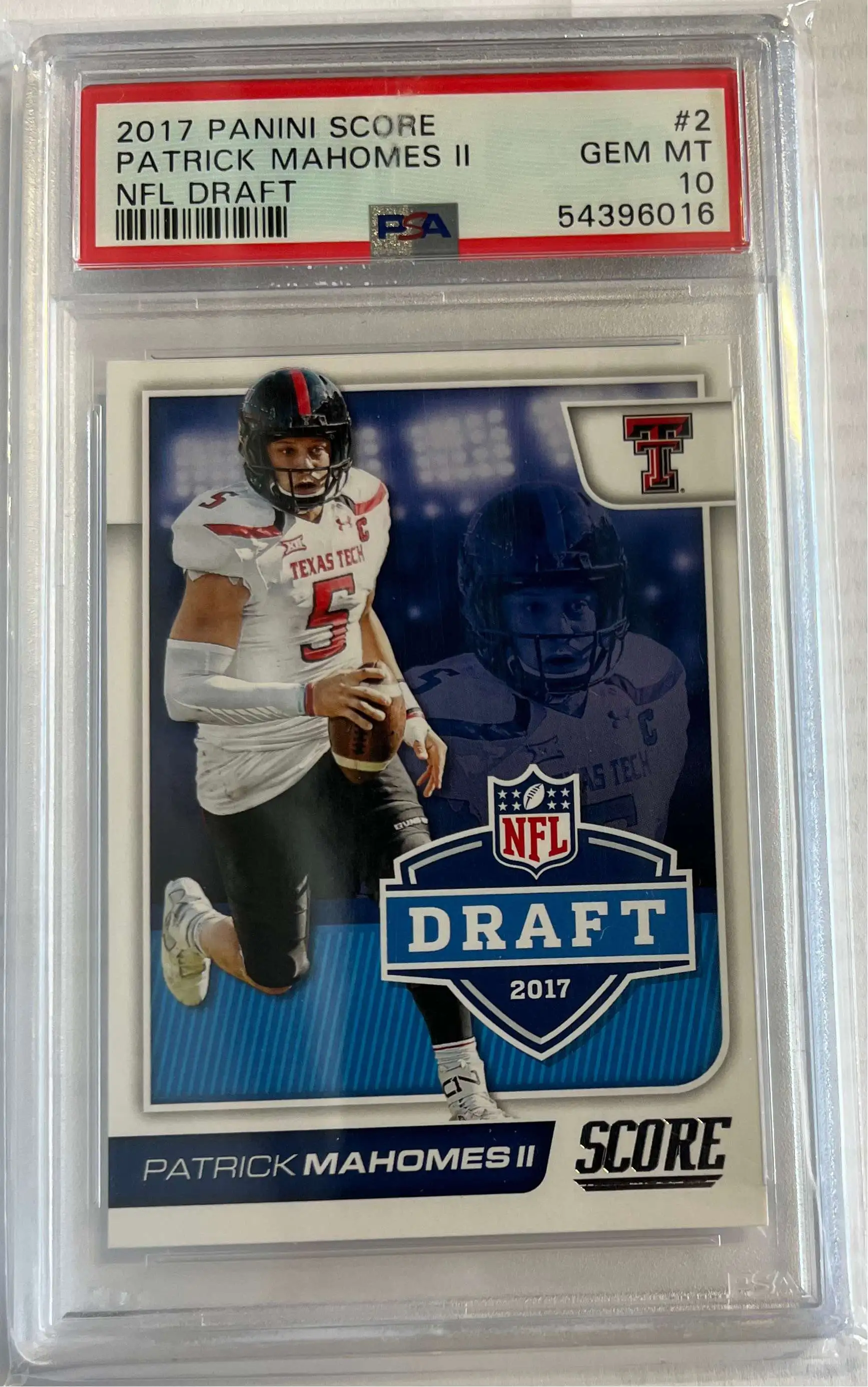 Patrick Mahomes Graded 9 Card 