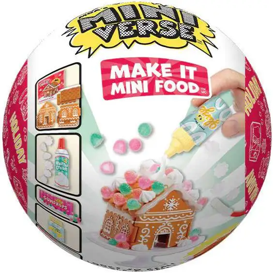 MGA's Miniverse Make It Mini Food Pizza Party  Exclusive, Mini  Collectibles, DIY, Resin Play, Replica Food, NOT Edible, Collectors, 8+