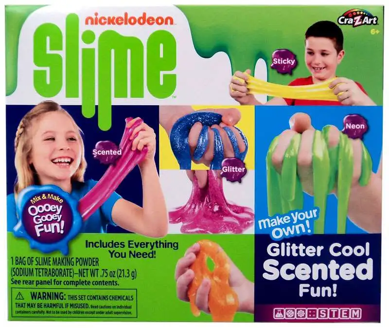Cra-Z-Art Nickelodeon Slime Kit Glitter Scented, Ages 6 and Up