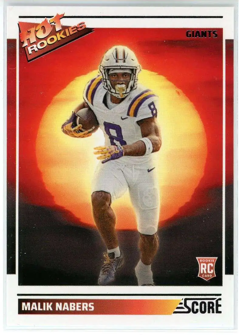 NFL New York Giants 2024 Score Football Hot Rookies Malik Nabers #6 [Rookie]