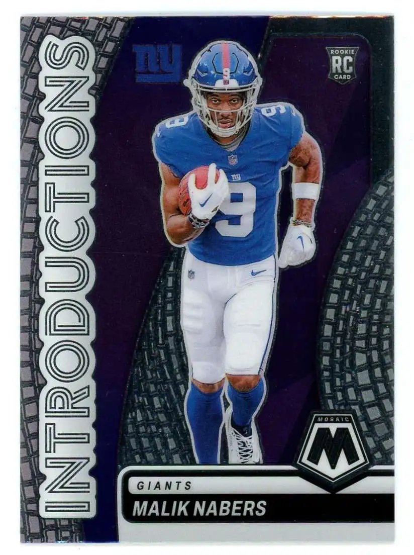 NFL 2024 Panini Mosaic Football Introductions Malik Nabers #4 [Rookie]