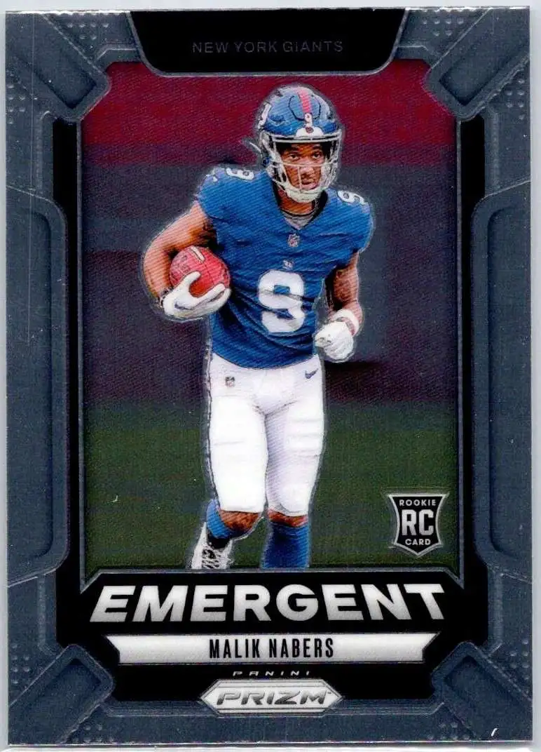 NFL 2024 Panini Prizm Football Emergent Malik Nabers #6 [Rookie]