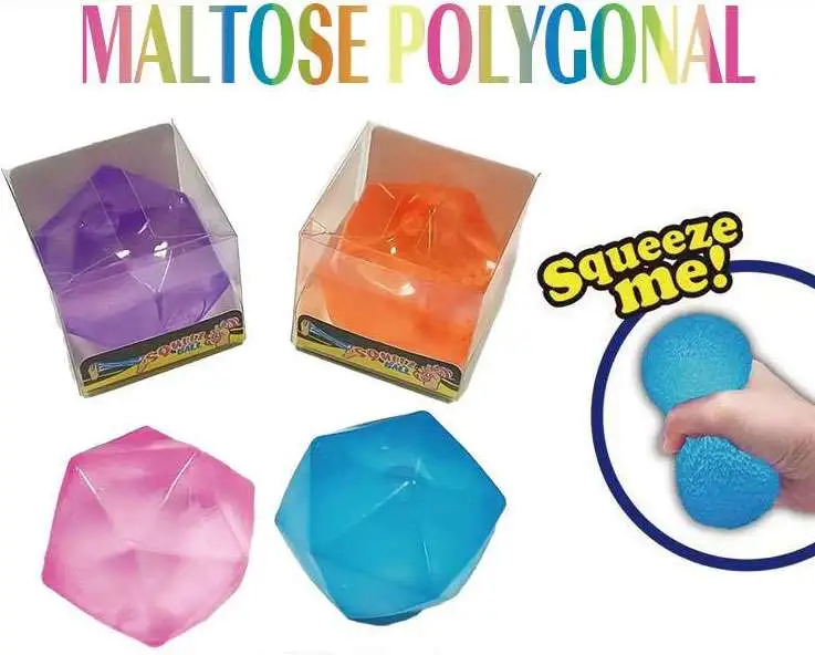 Maltose Polygonal 2-Inch Stress Squishy Fidget Toy [1 RANDOM Squishy Toy] (Pre-Order ships May)