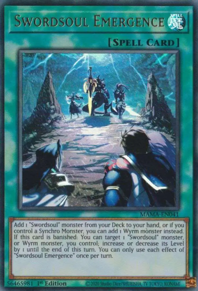 YuGiOh Magnificent Mavens Ultra Rare Swordsoul Emergence MAMA-EN041