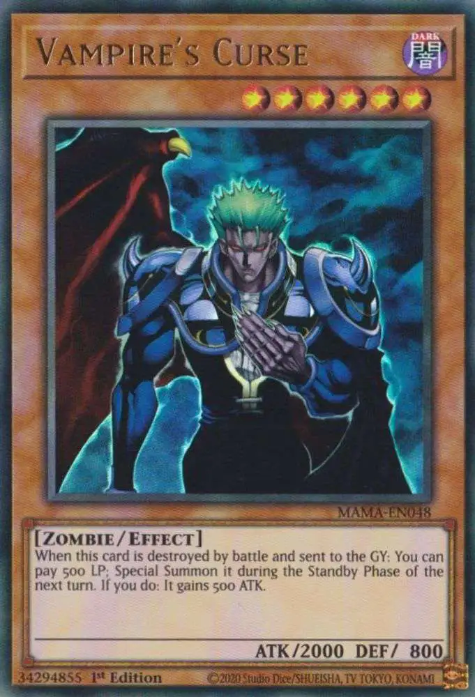 YuGiOh Magnificent Mavens Ultra Rare Vampire's Curse MAMA-EN048