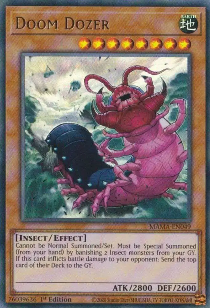YuGiOh Magnificent Mavens Ultra Rare Doom Dozer MAMA-EN049