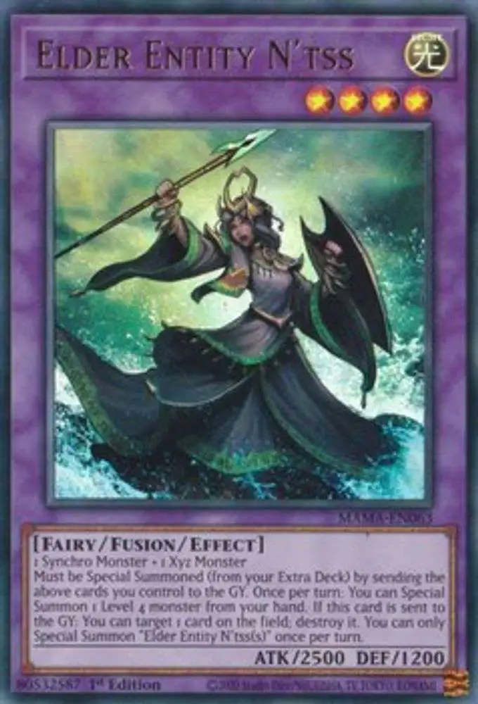 YuGiOh Magnificent Mavens Ultra Rare Elder Entity N'tss MAMA-EN063