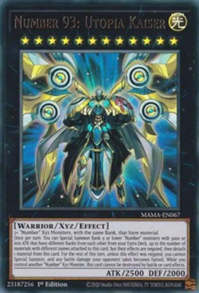 YuGiOh Magnificent Mavens Ultra Rare Number 93: Utopia Kaiser MAMA-EN067
