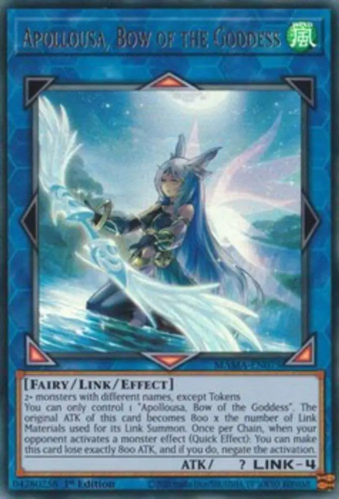 YuGiOh Magnificent Mavens Ultra Rare Apollousa, Bow of the Goddess MAMA-EN075