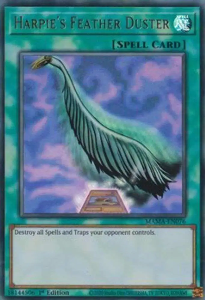 YuGiOh Magnificent Mavens Single Card Ultra Rare Harpies Feather Duster