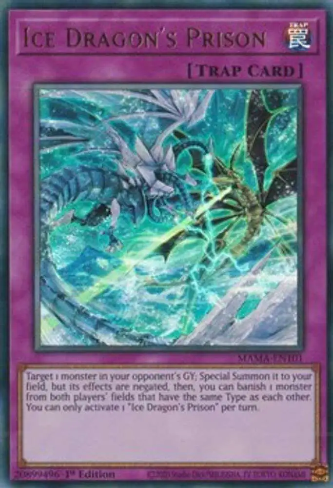 YuGiOh Magnificent Mavens Ultra Rare Ice Dragon's Prison MAMA-EN101