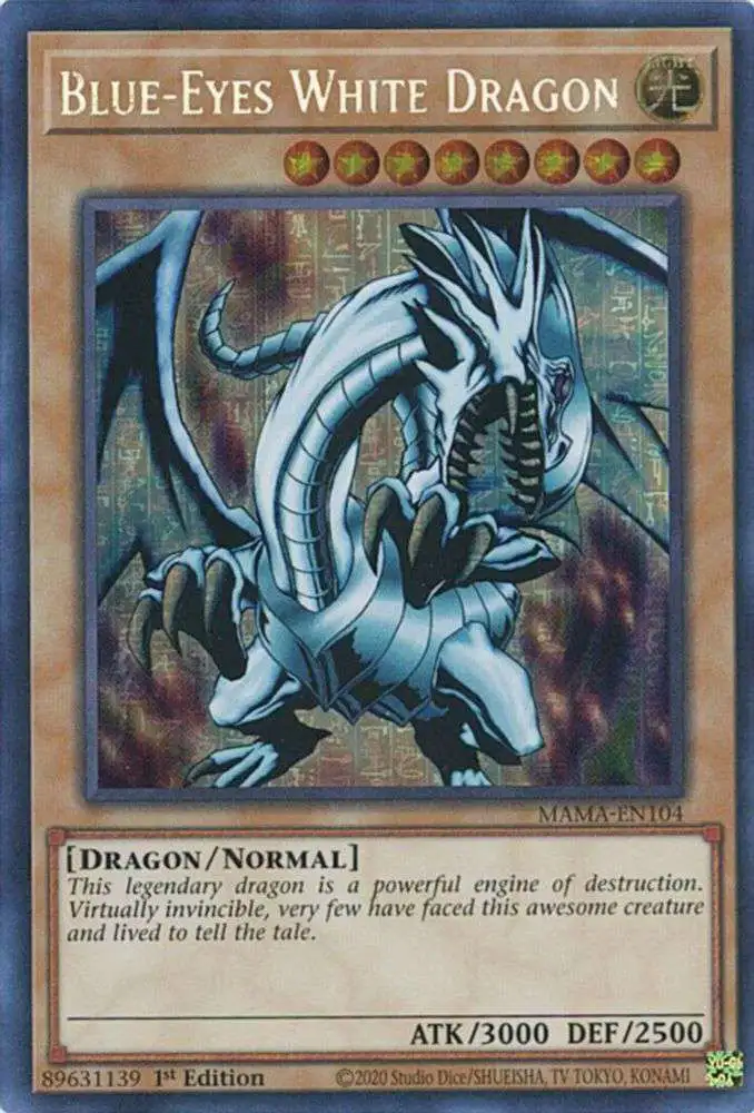 YuGiOh Magnificent Mavens Secret Pharaoh's Rare Blue-Eyes White Dragon MAMA-EN104 [Secret Pharaoh's Rare]