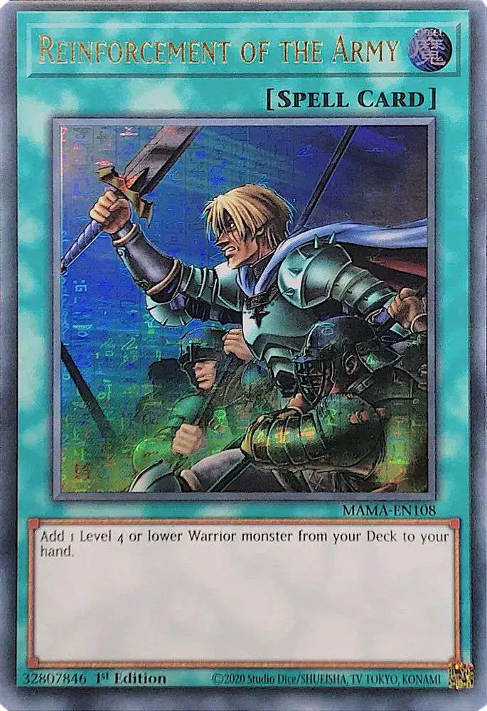 YuGiOh Magnificent Mavens Single Card Ultra Pharaohs Rare Reinforcement ...