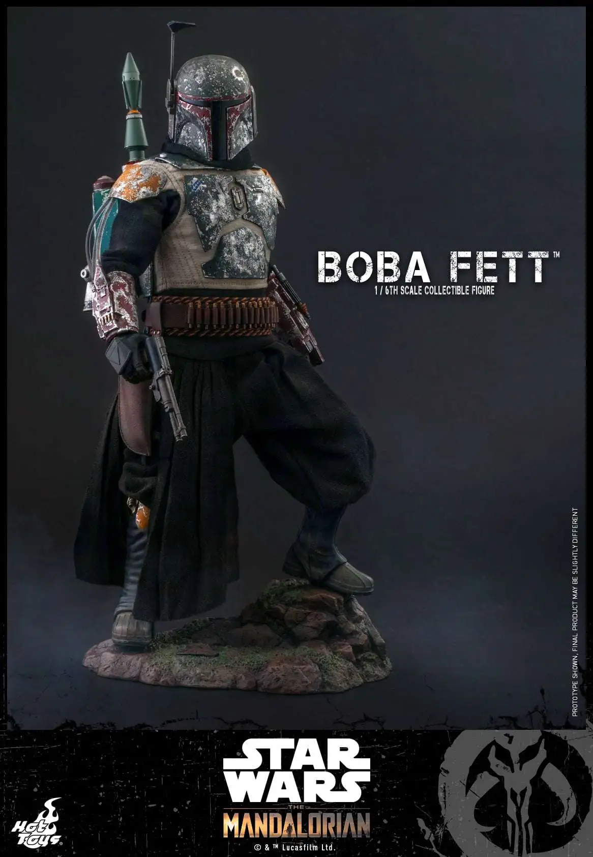 Star Wars The Mandalorian Boba Fett Collectible Figure [Regular Version]