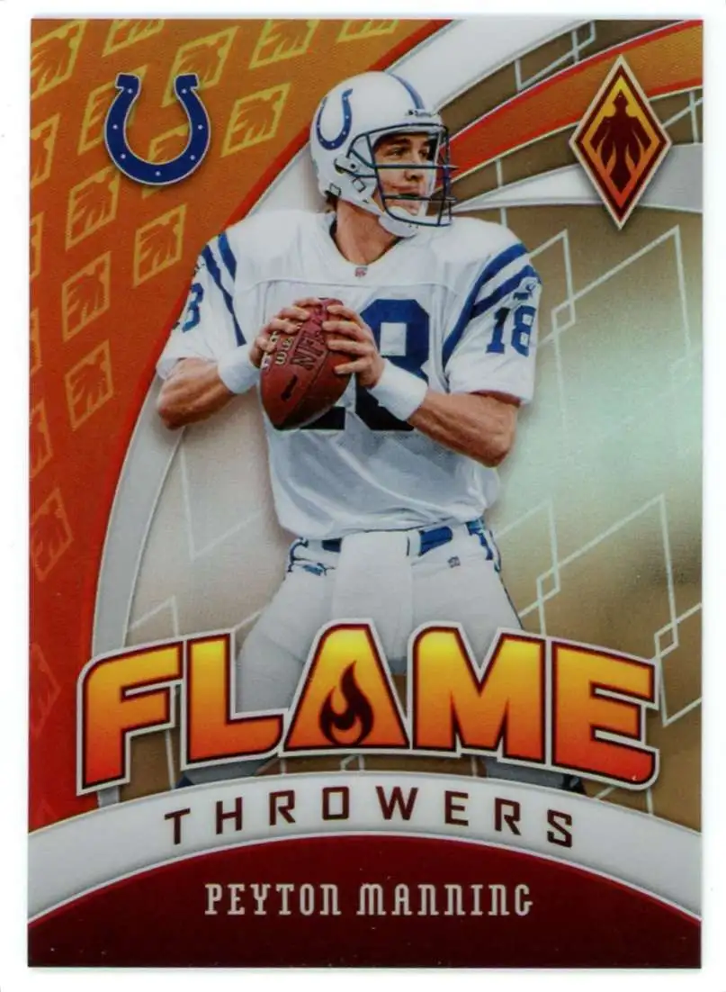 NFL 2020 Panini Phoenix Football Flame Throwers 36/50 Peyton Manning #23