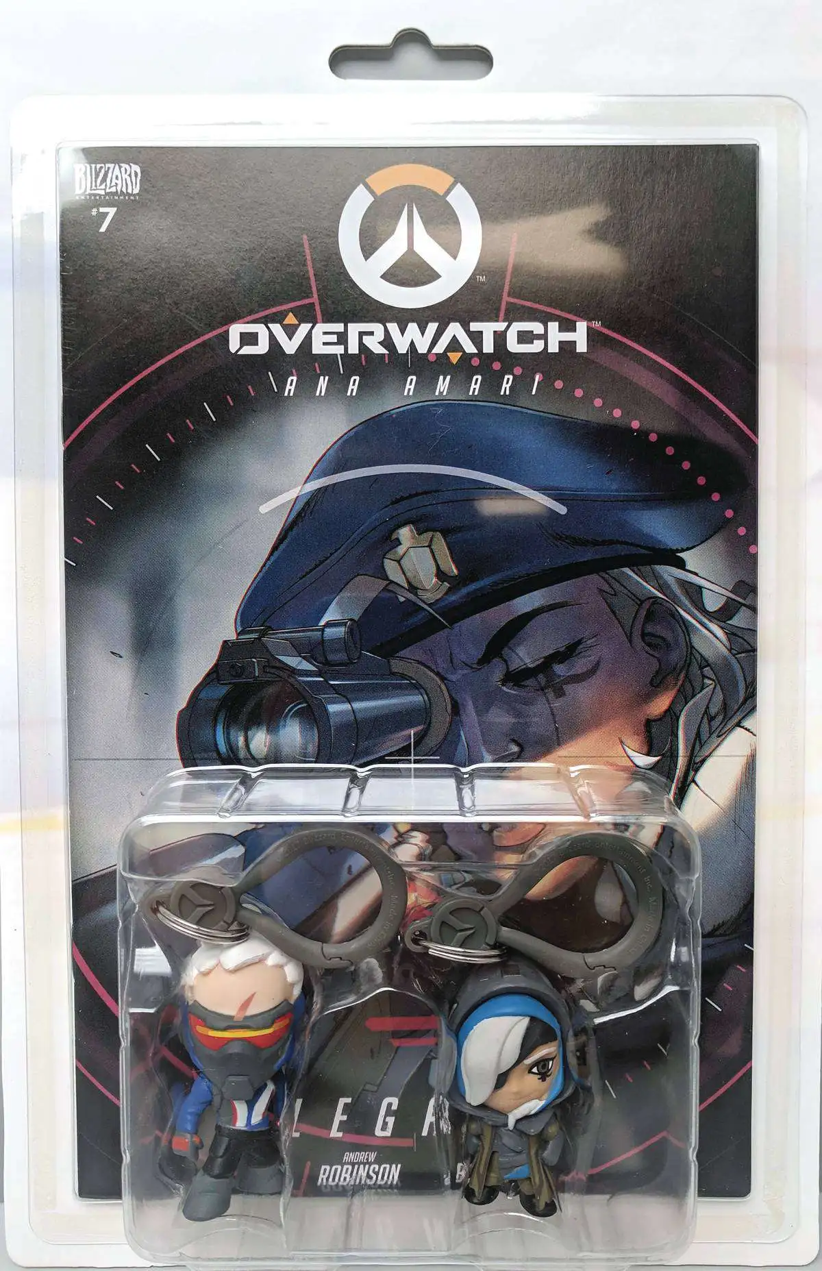 Overwatch Soldier 76 Rubber Keychain 2.5 Inches US Seller 