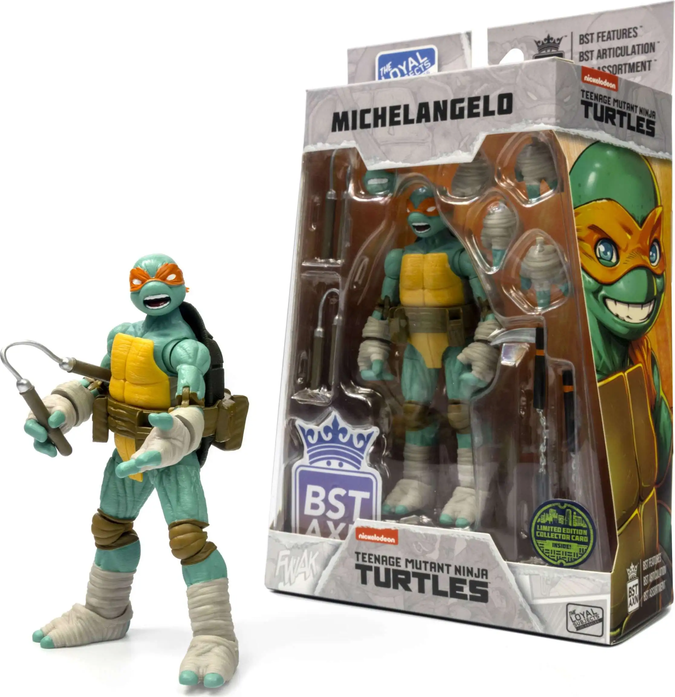 Michelangelo figurine Tortues Ninja BST AXN The Loyal Subjects 13