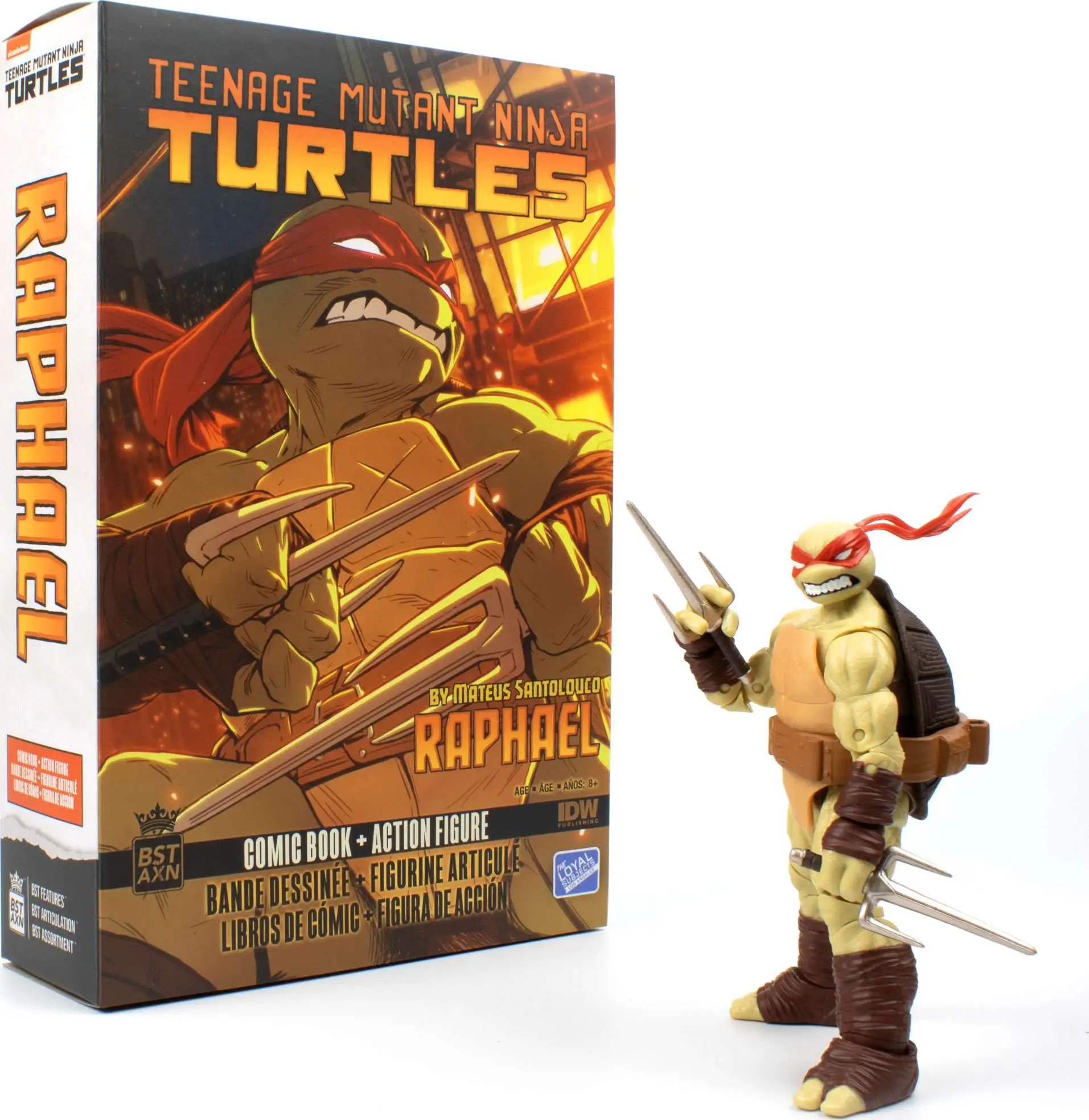 Teenage Mutant Ninja Turtles TMNT BST AXN IDW Series 2 Raphael Action  Figure (Pre-Order ships August)
