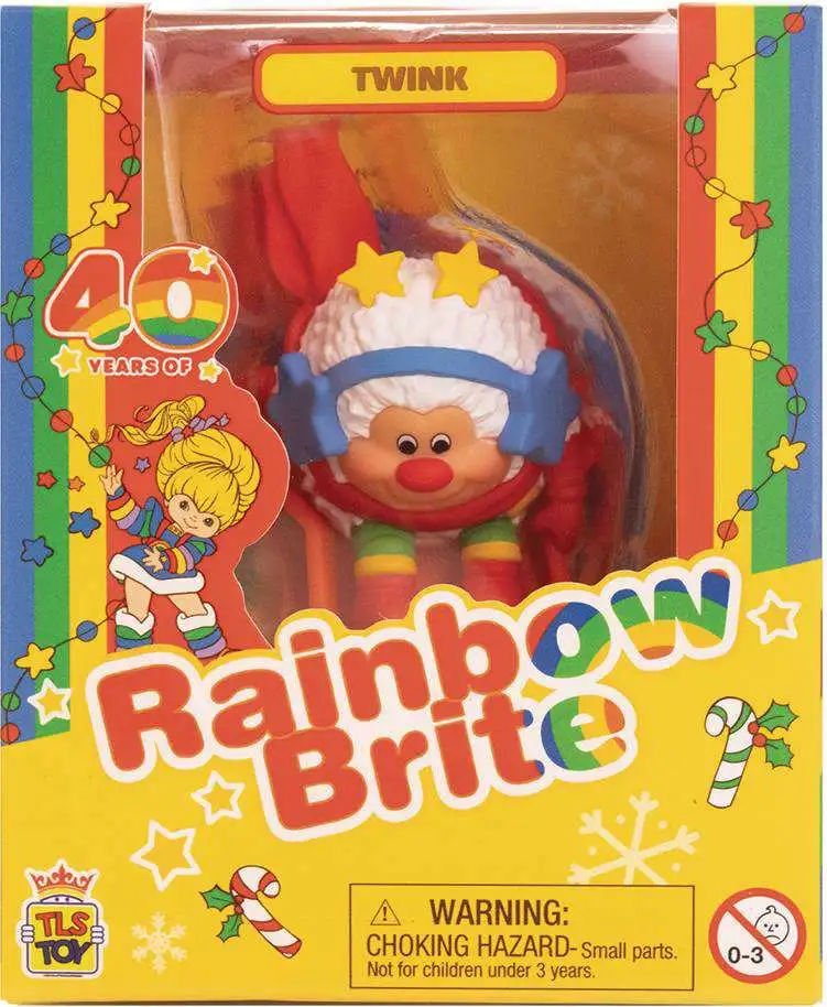 Rainbow Brite CheeBee Christmas Collection Twink 1.5-Inch PVC Figure [Sled]