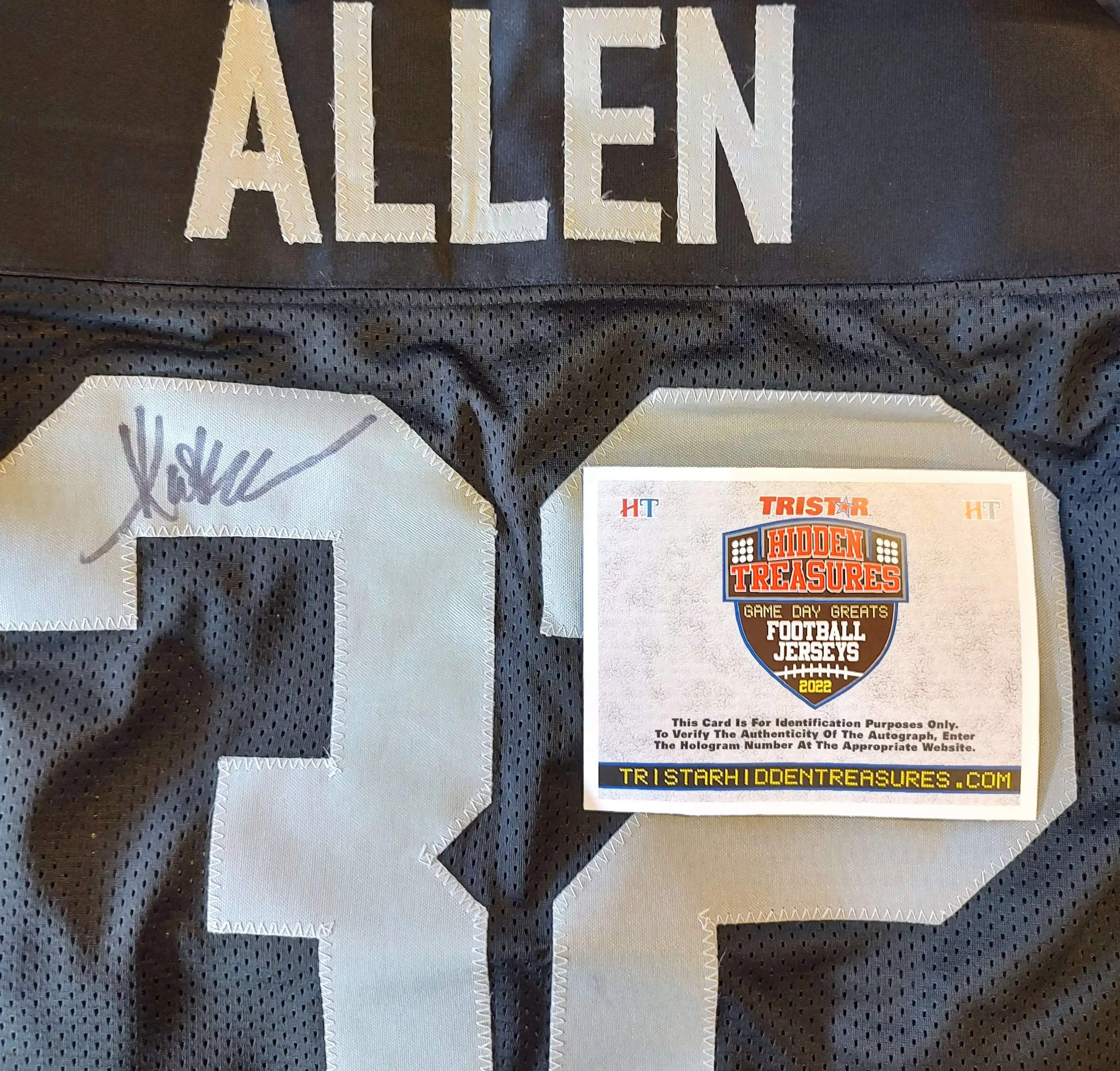 NFL 2022 Hidden Treasures: Game Day Greats Marcus Allen Autographed Jersey