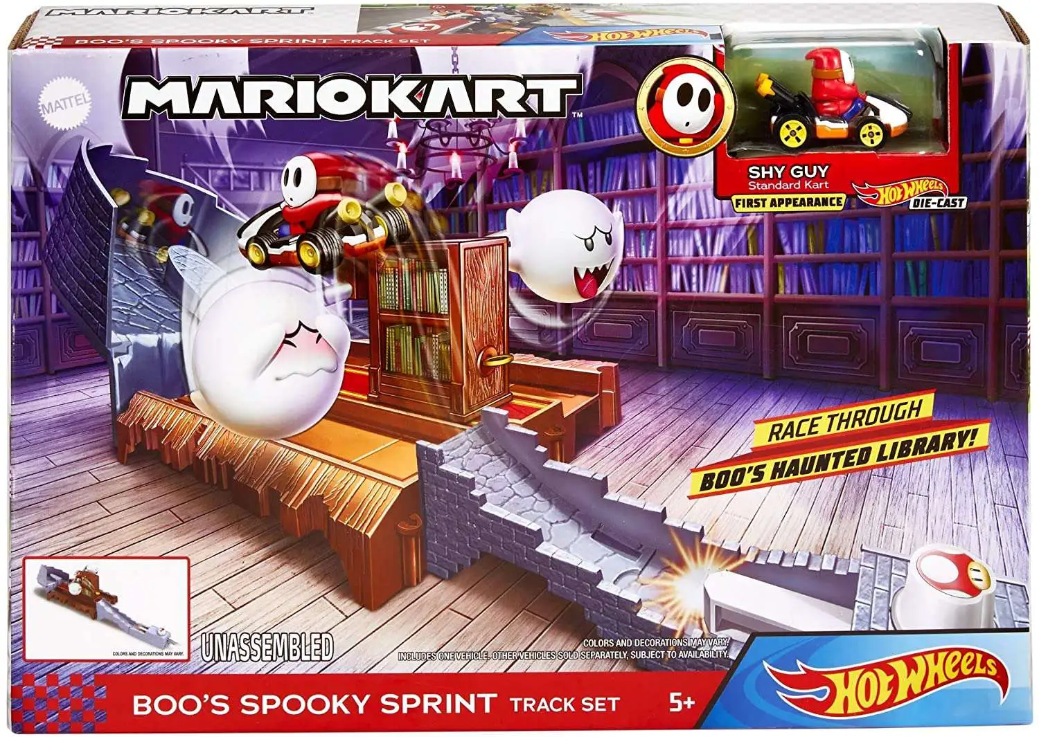 Hot Wheels Mario Kart Boos Spooky Sprint 164 Track Set