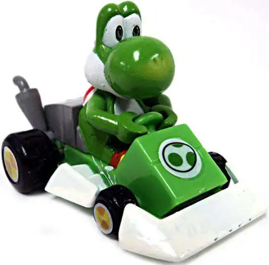 Super Mario Mario Kart Gacha Yoshi 1.5-Inch Pull Back Racer [Square Front Bumper]