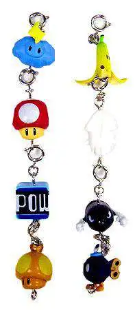Super Mario Mario Kart Wii Set of 8 Charms