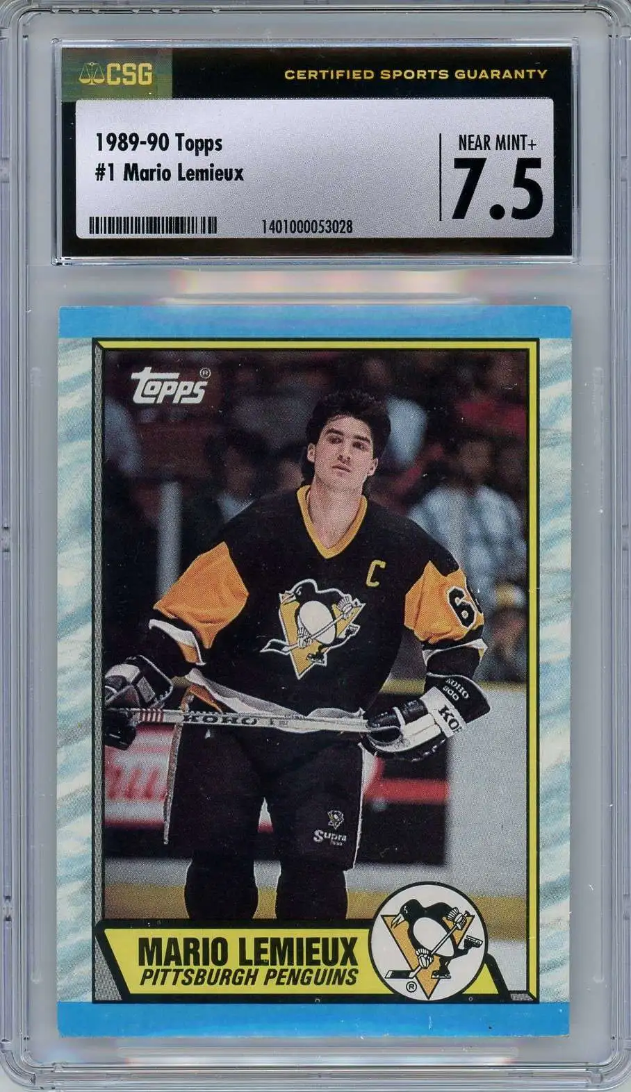 NHL 1989-90 Topps Mario Lemieux #1