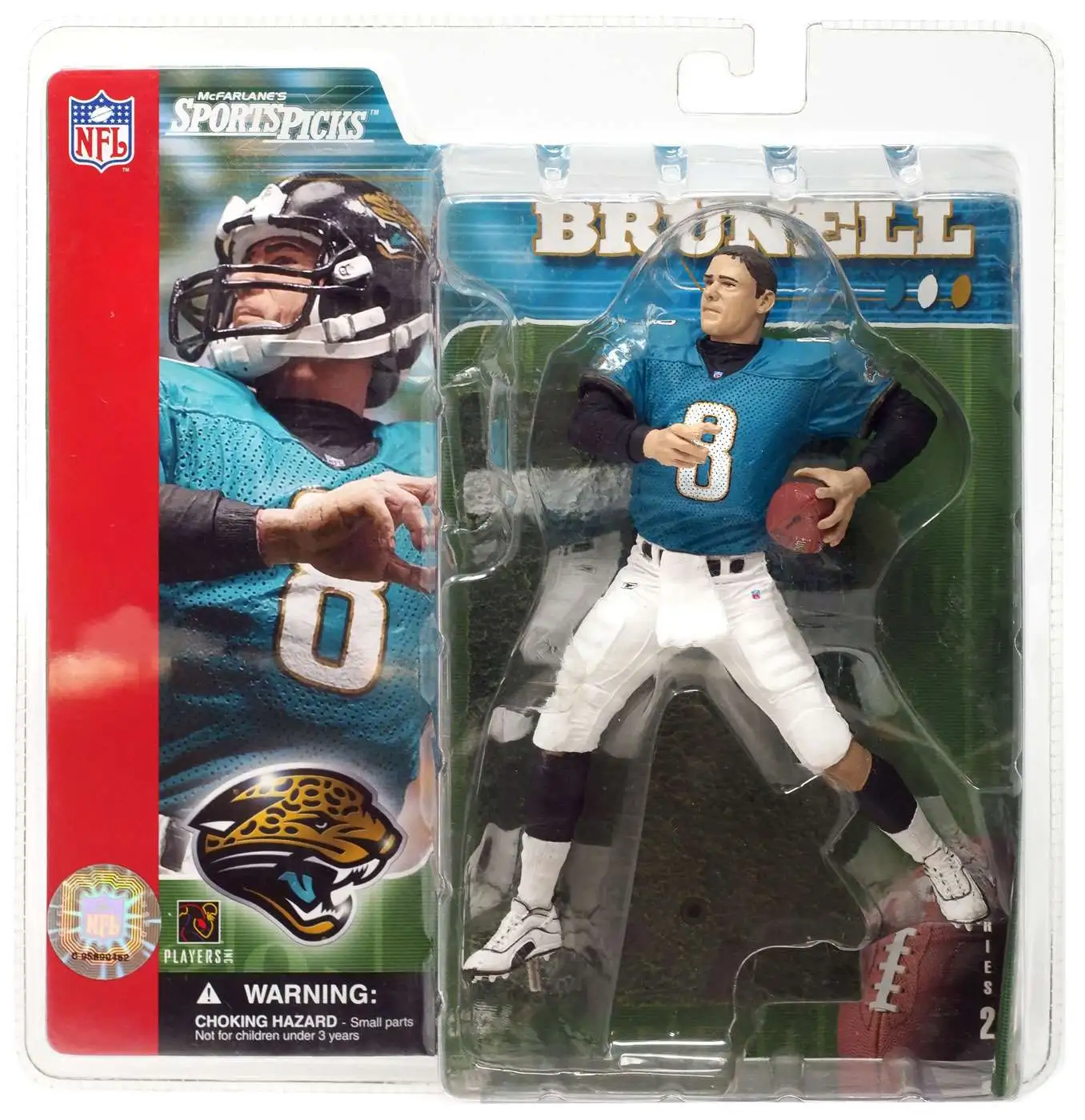 McFarlane Toys NFL Jacksonville Jaguars Sports Series 2 Mark Brunell Action  Figure No Helmet Variant - ToyWiz