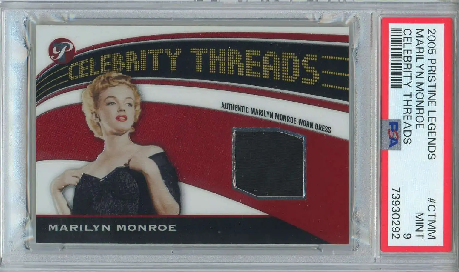 Topps 2005 Celebrity Threads Marilyn Monroe [Worn Dress] [PSA 9]