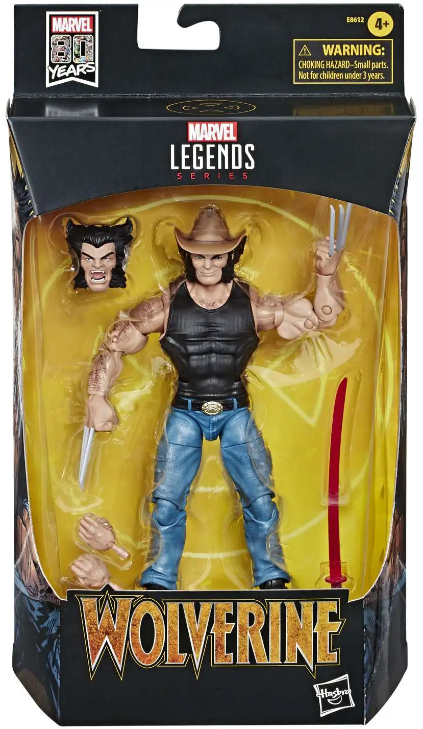 Marvel 80 Years Legends X-Men Wolverine Cowboy Logan 6" Action Figure In Stock