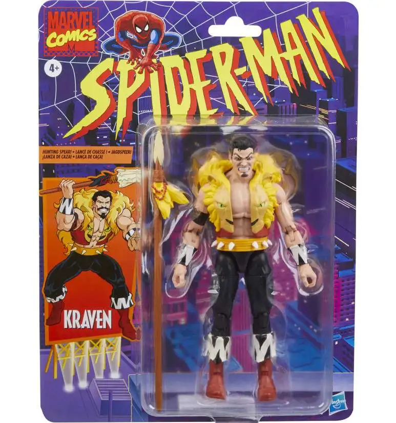 Spider-Man Marvel Legends Retro Series Kraven Exclusive Action Figure