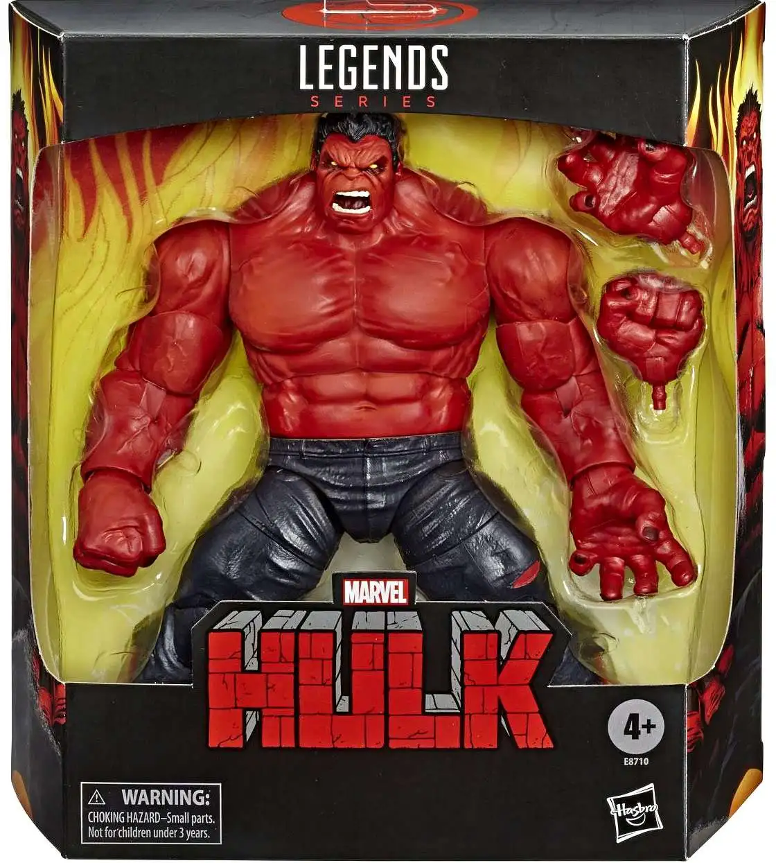 Marvel Legends Red Hulk Exclusive Action Figure IN HAND DAMAGED BOX 