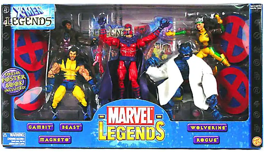 Marvel legends 5 pack good rogue gambit beast Magneto wolverine