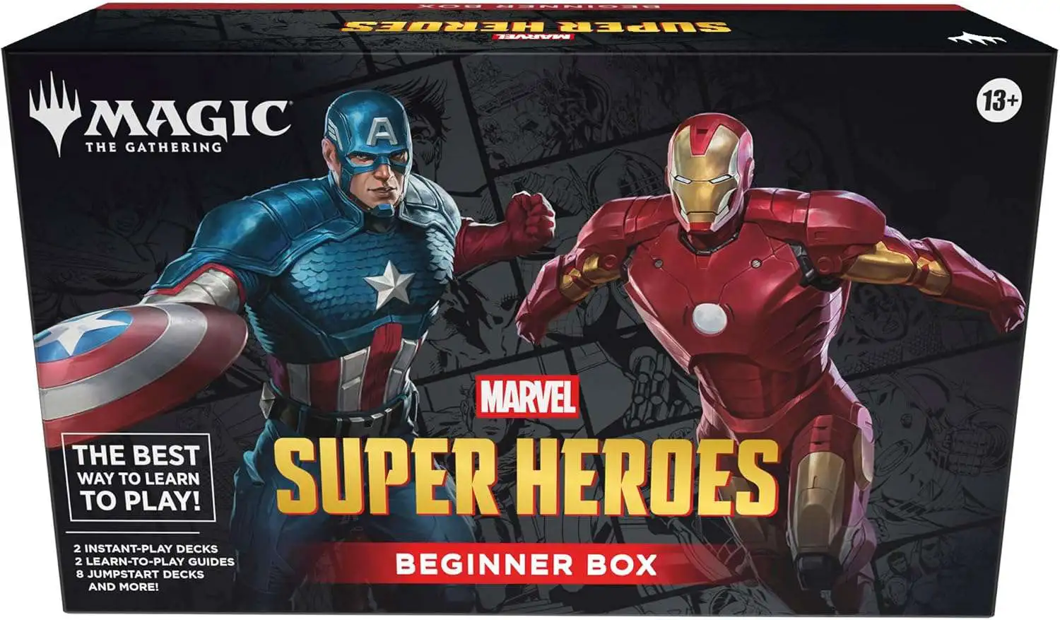 MtG Marvel Super Heroes Beginner Box [2 Tutorial Decks, 8 Themed Half-Decks, 2 Playboards, 2 Spindowns & More!]