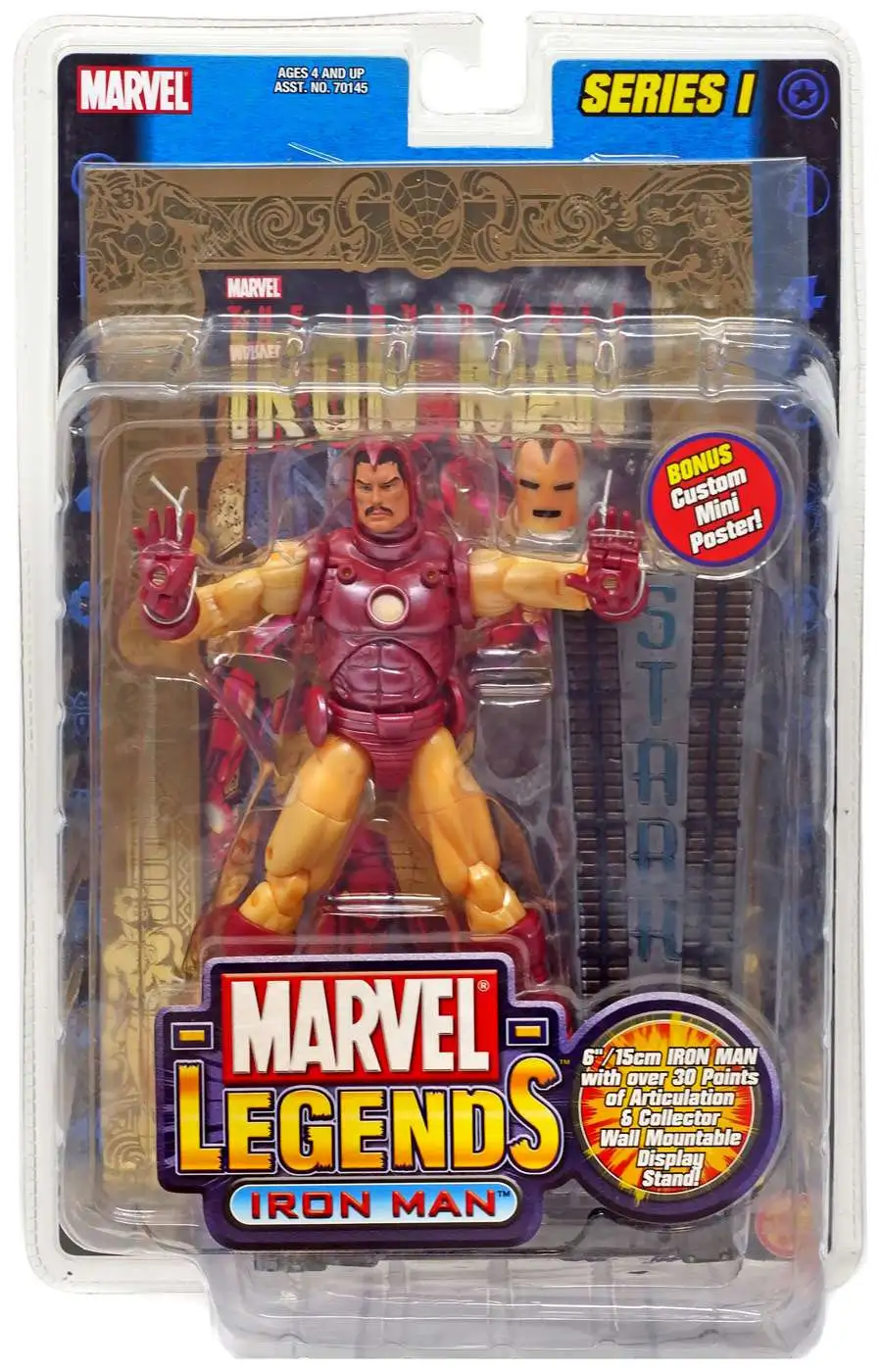 Avengers série Marvel Legends - Figurine Iron Man de 15 cm.