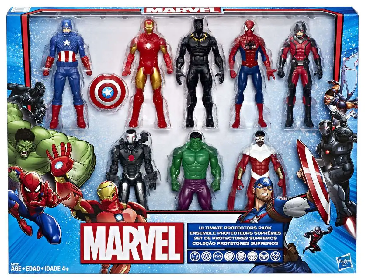 Avengers 4 PVC Action Figure Model Thanos SpiderMan Iron Man Captain America Toy 