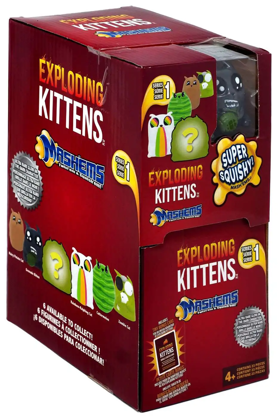 LOT of 12 NEW Mash'Ems Series 1 Exploding Kittens Mystery Pack Blind Boxes 