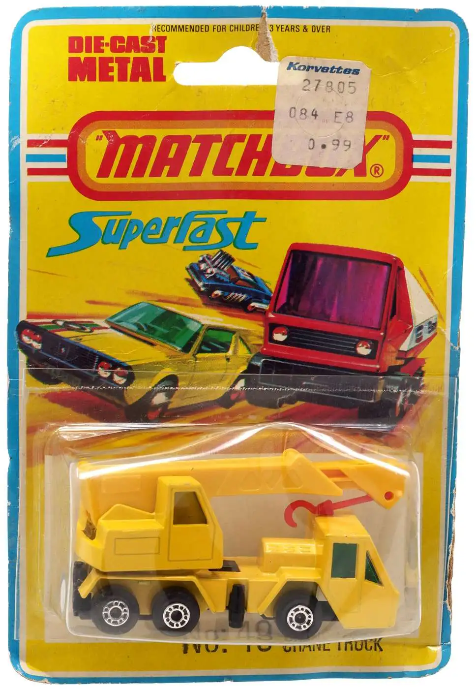 Matchbox Superfast No 49 Crane Truck Diecast Vehicle Lesney Products ToyWiz