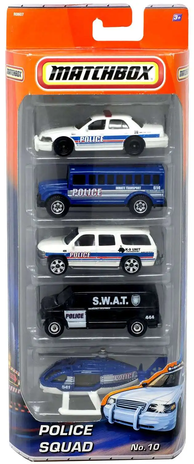 Matchbox Police Squad Diecast Vehicle 5-Pack #10