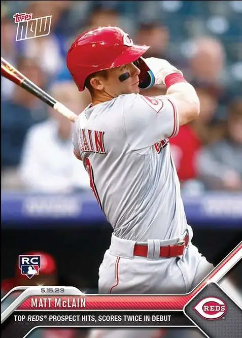 MLB Cincinatti Reds 2023 NOW Baseball Matt McLain Exclusive #297 [Rookie]