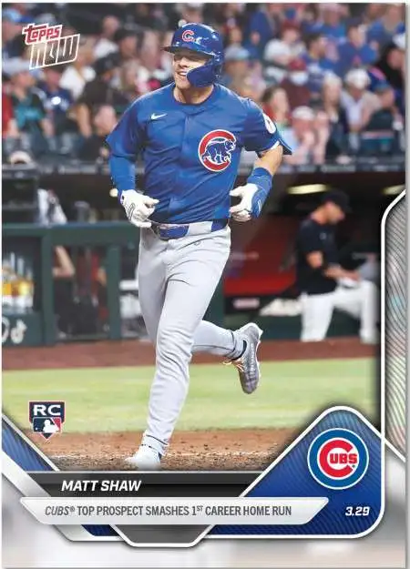 MLB Chicago Cubs 2025 NOW Baseball Single Card Matt Shaw 21 Rookie, 1st  Homer Run - ToyWiz