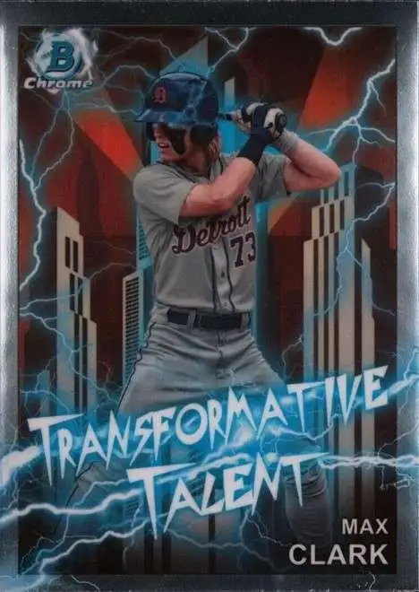 MLB Topps 2023 Bowman Draft Chrome Baseball Transformative Talent Max Clark TT-10