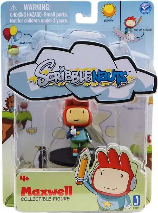 Scribblenauts Maxwell 2-Inch Mini Figure [With Notebook, Damaged Package]