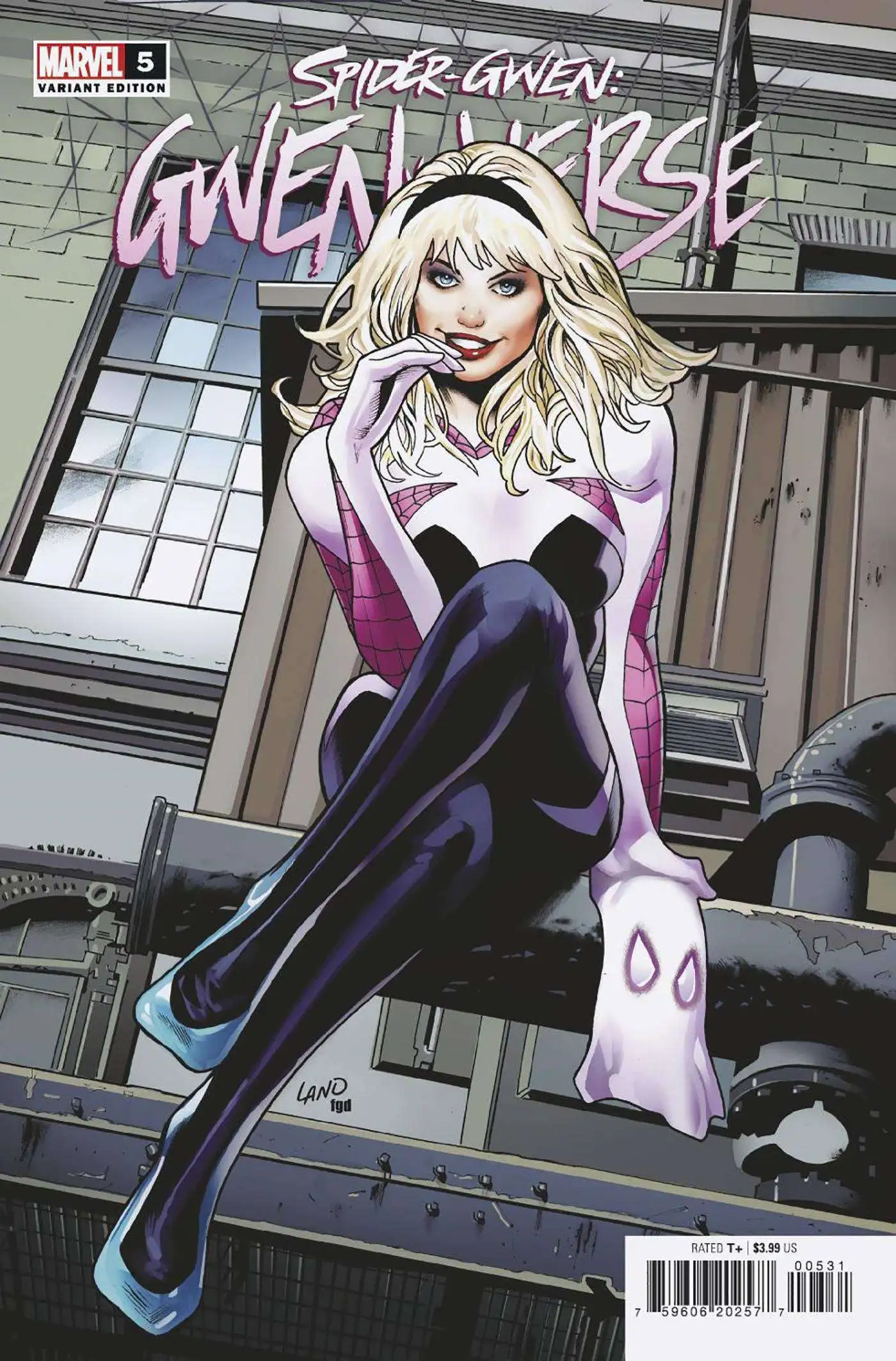 Marvel Spider-Gwen: Gwenverse #5 of 5 Comic Book [Greg Land Homage Variant]