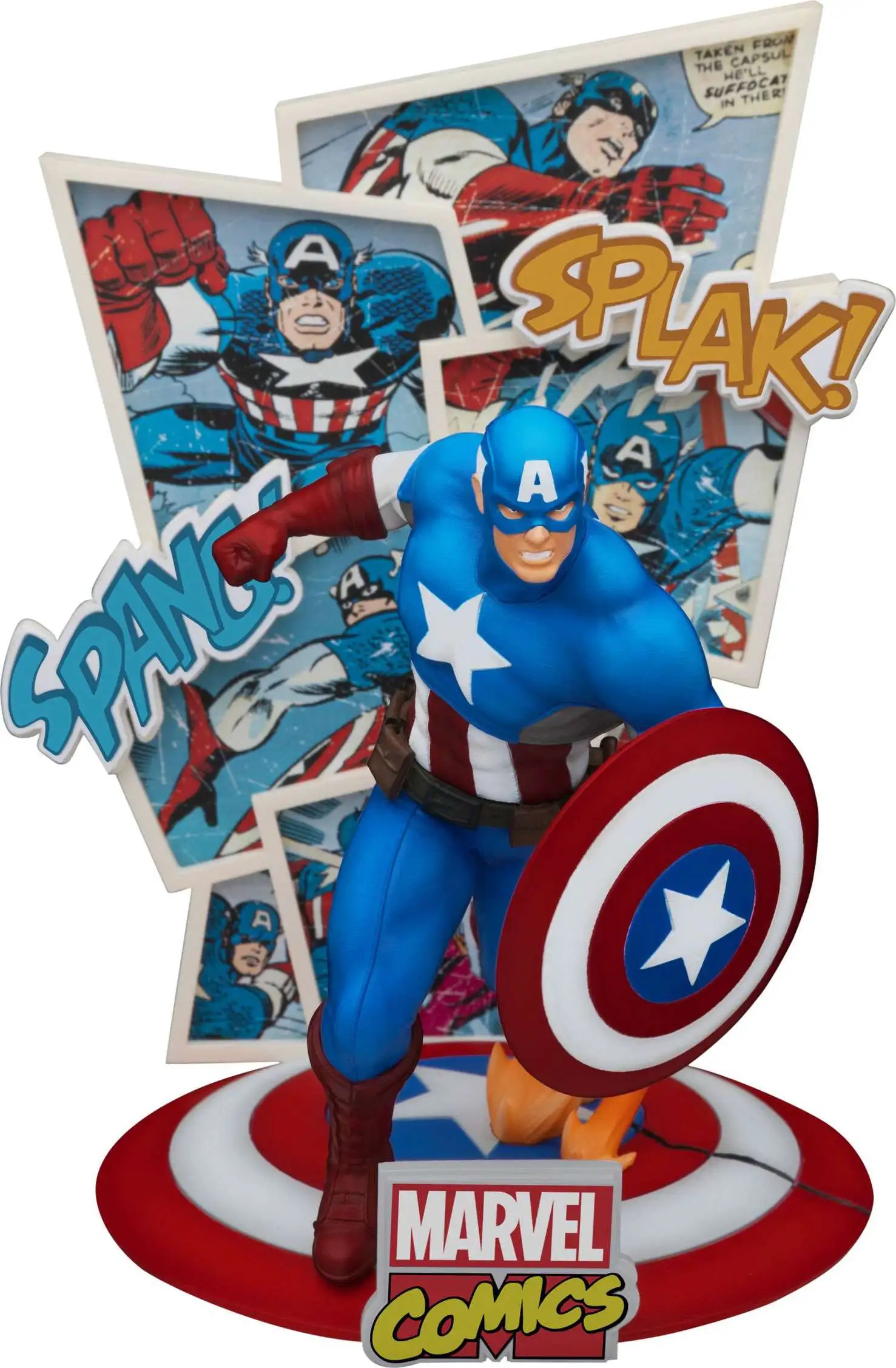 Marvel D-Stage Series Captain America Exclusive 6-Inch Statue DS-086 [60th Anniversary]