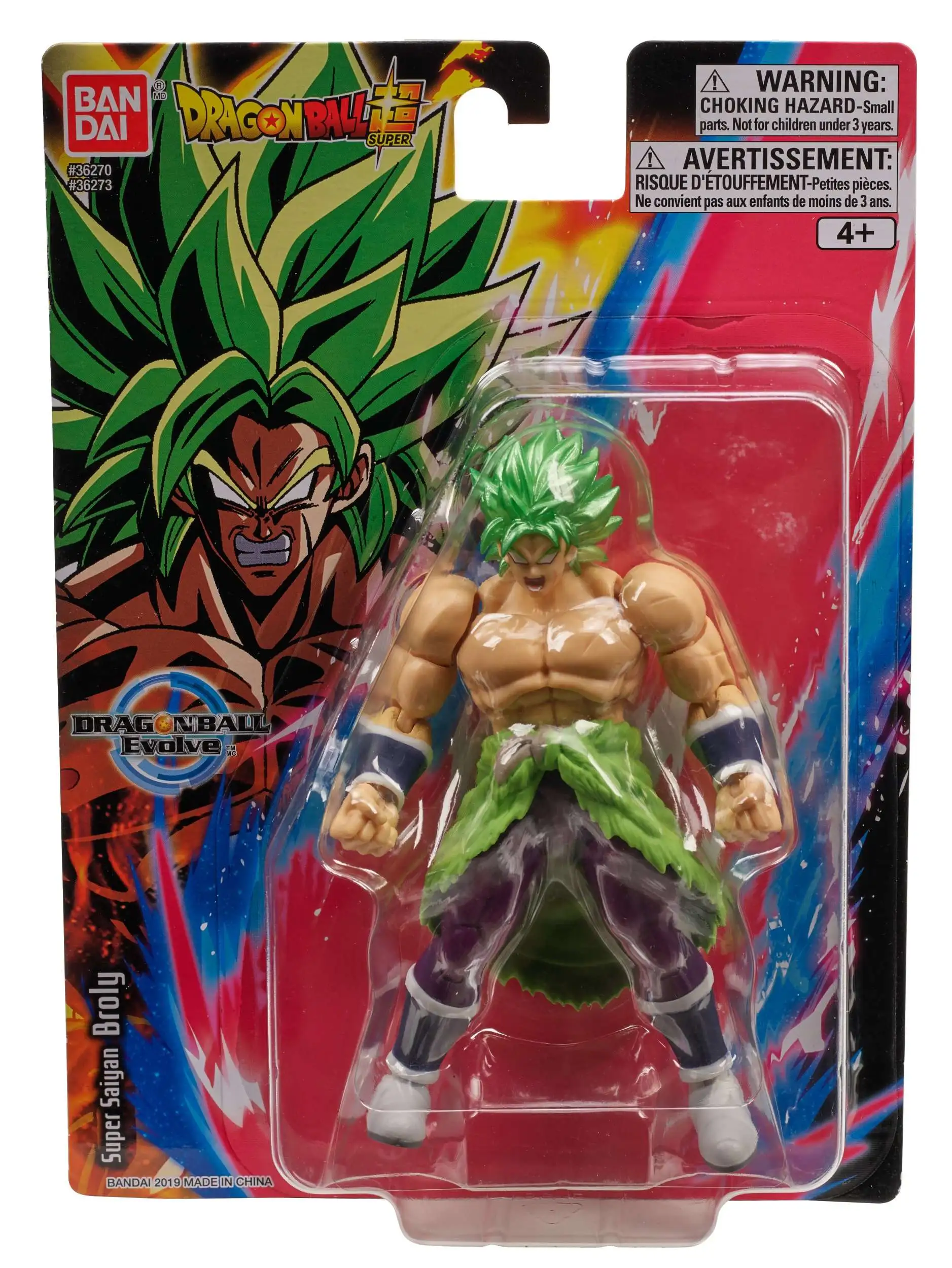 Dragon Ball Super Evolve - Super Saiyan Broly and Super Saiyan Blue Goku  Action Figure Set, 2 Pieces 