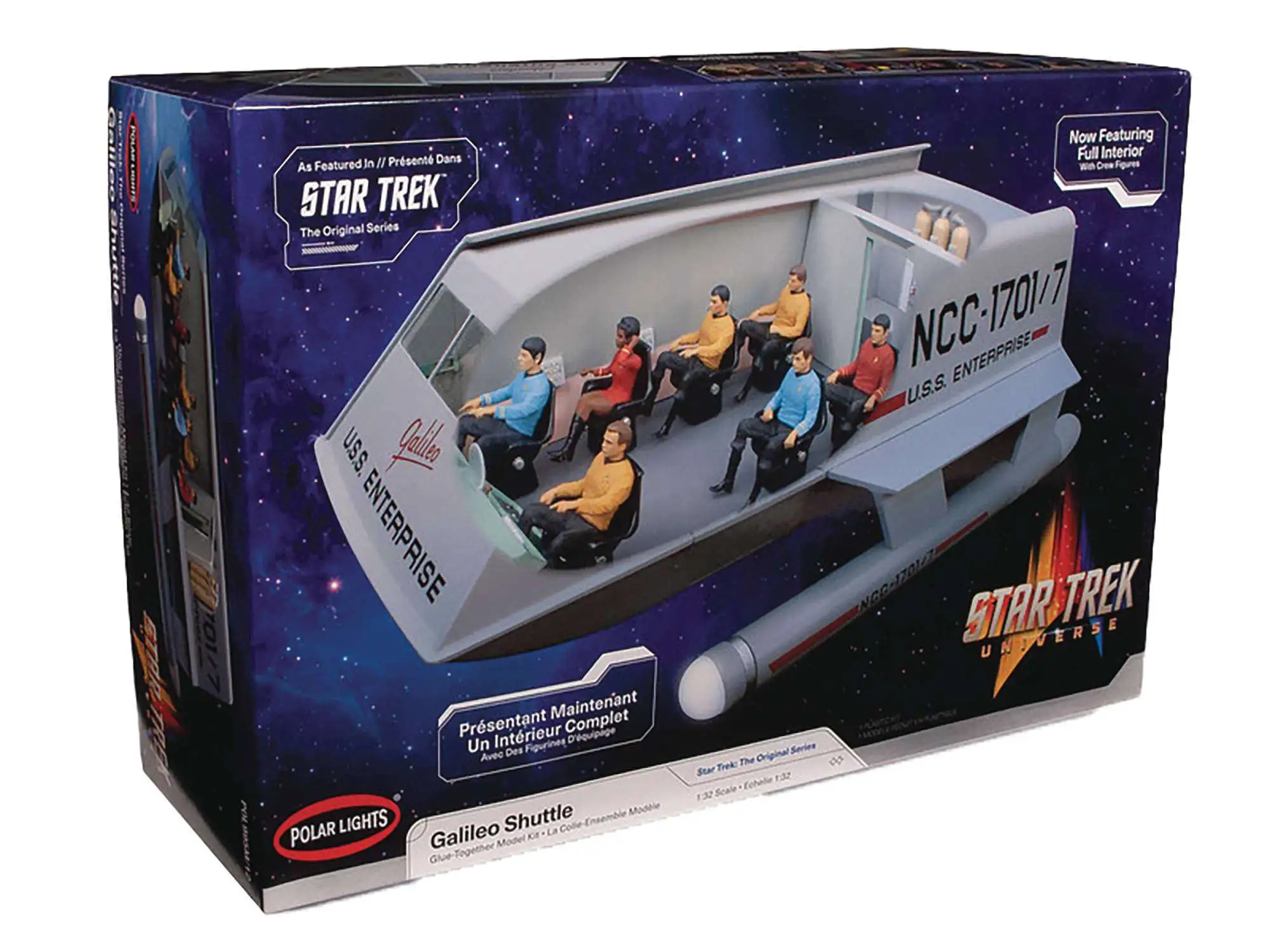 Star Trek The Original Series Galileo Shuttlecraft with Interior Model Kit